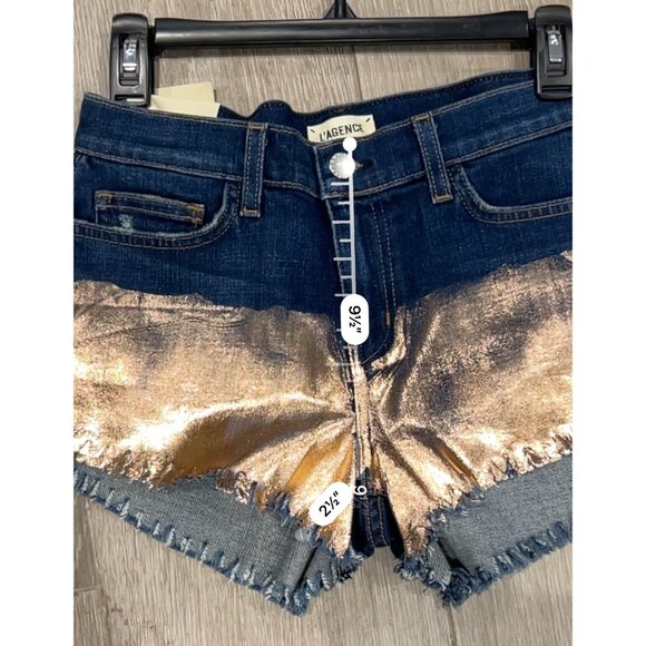 NWT Lagence Zoe Perfect Fit Denim Jean Shorts Size 26 - Picture 9 of 10